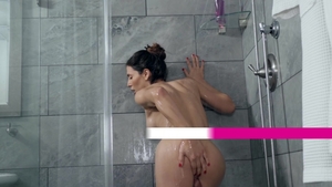 TransAngels.com: Black hair Korra Del Rio blowjob cum gagging